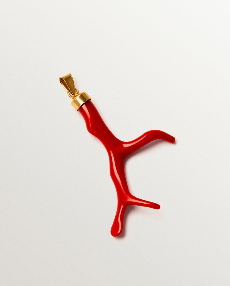 Charm con coral natural