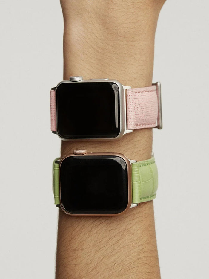 Correa Apple Watch cuero verde
