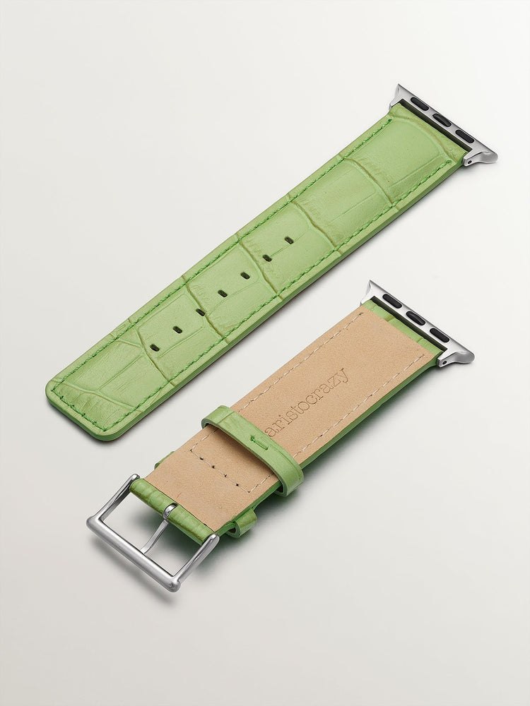 Correa Apple Watch cuero verde