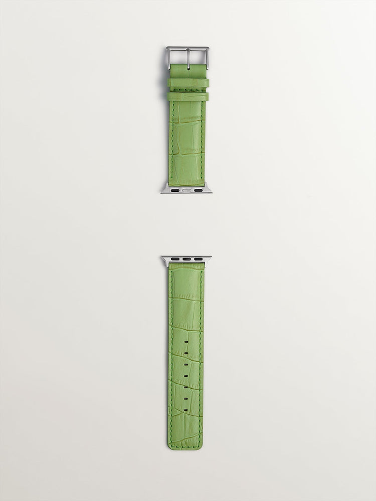 Correa Apple Watch cuero verde