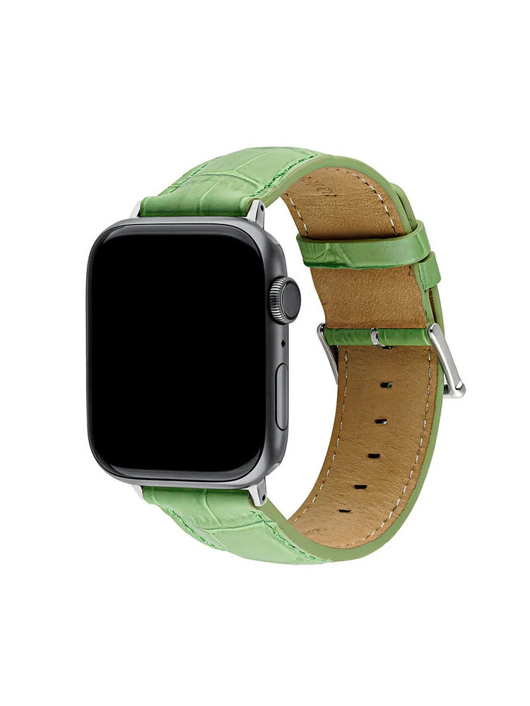 Correa Apple Watch cuero verde