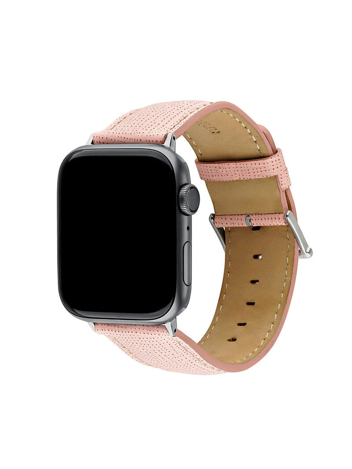 Correa Apple Watch cuero rosa