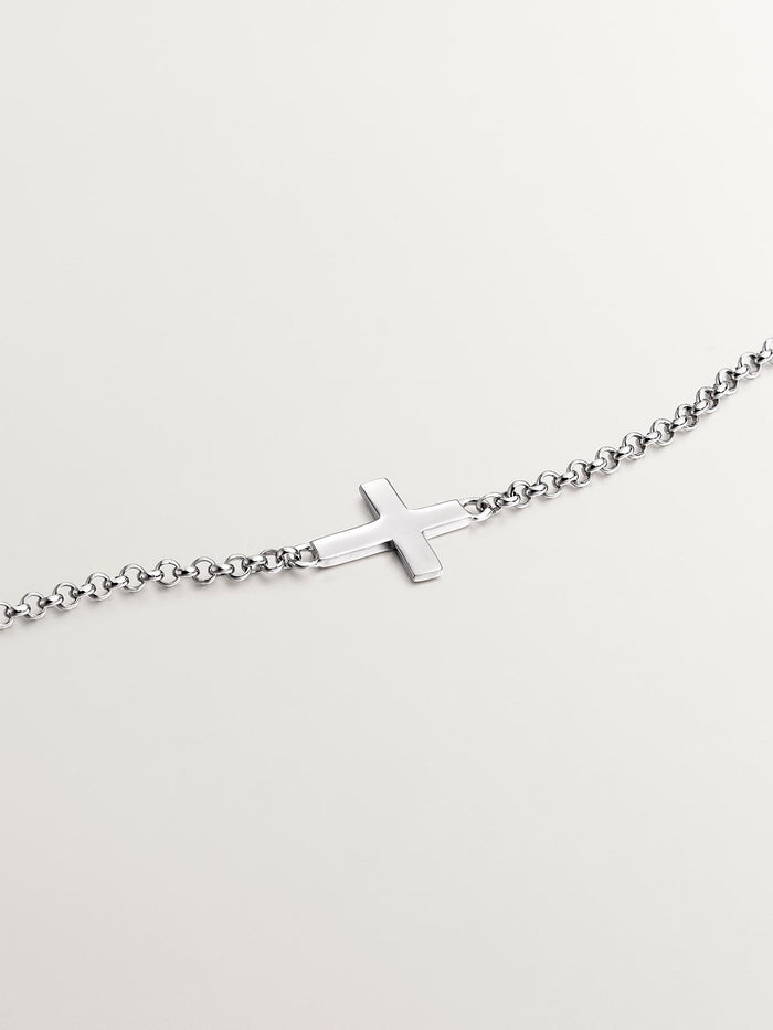 Pulsera de plata 925 con cruz