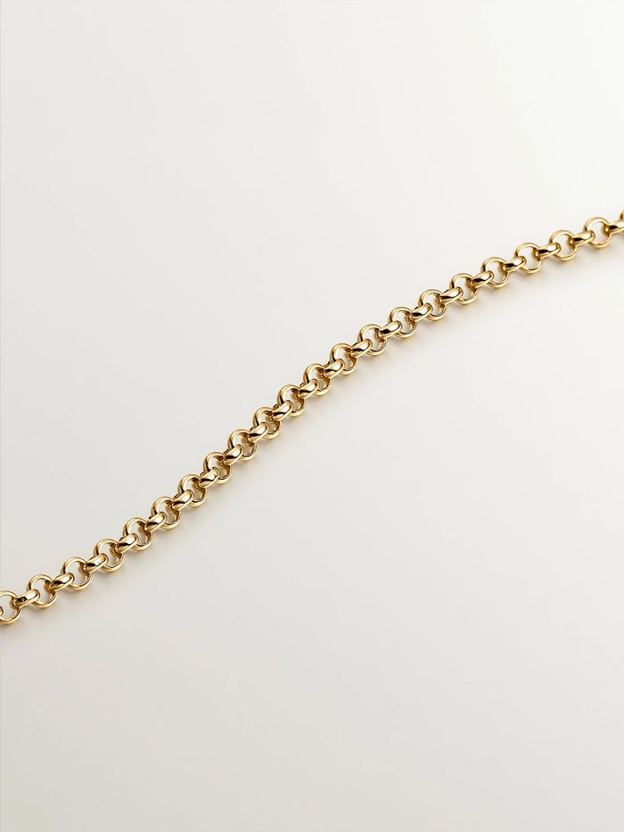 Colgante de plata 925 bañada en oro amarillo de 18K con infinito