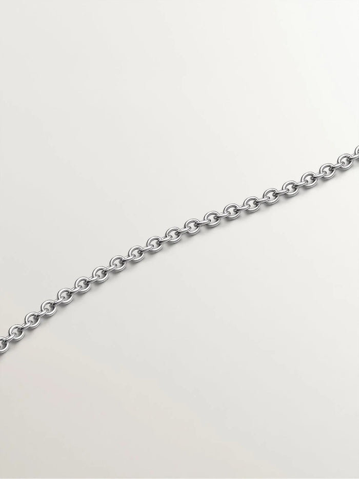 Colgante de oro blanco de 18K con diamante 0,1 cts