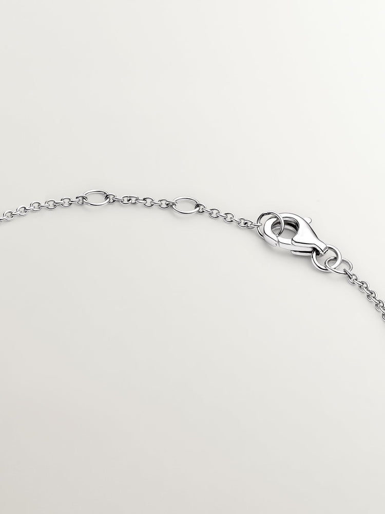 Pulsera infinito diamantes 0,05 ct  oro blanco