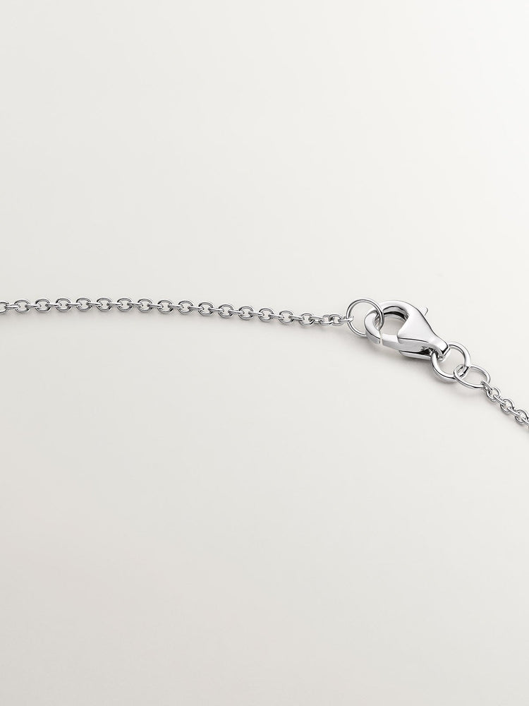 Colgante estrella diamantes 0,06 ct  oro blanco