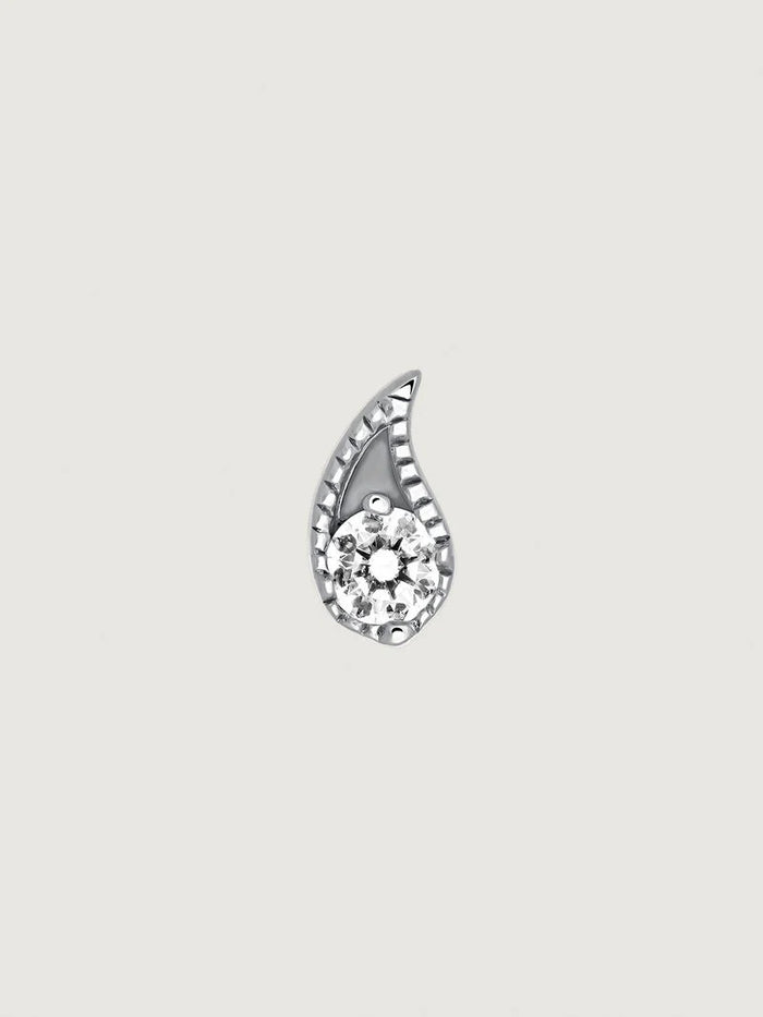 Piercing diamante 0,07 ct oro blanco 