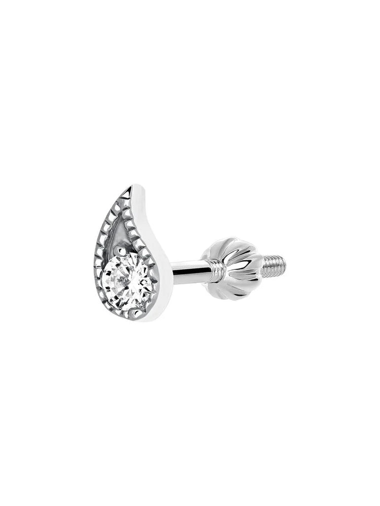 Piercing diamante 0,07 ct oro blanco 