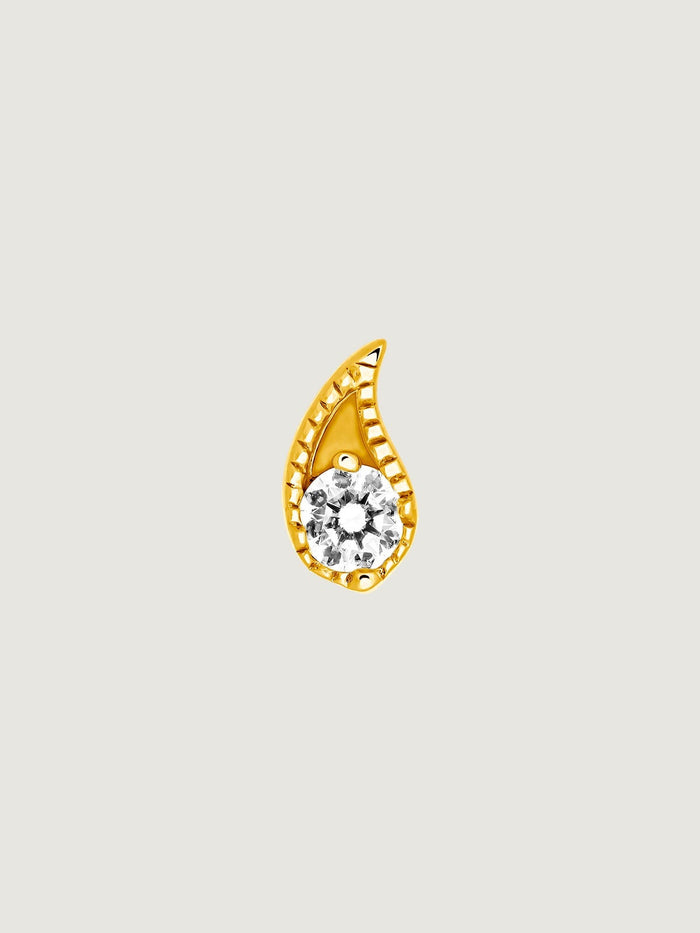 Piercing diamante 0,07 ct  oro 9 kt