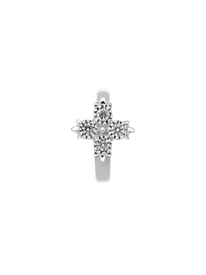 Piercing aro diamantes 0,033 ct  oro blanco 9 kt