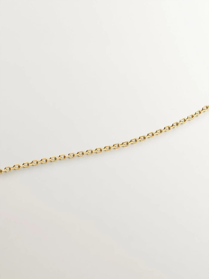 Colgante de oro amarillo de 18K con gota y diamantes en talla brillante