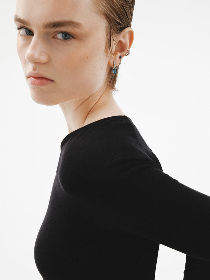 Pendientes de plata 925 con topacios blancos y azul london