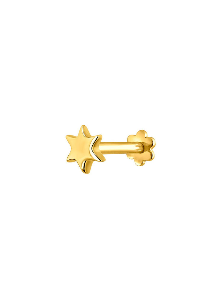 Piercing estrella oro 18kt