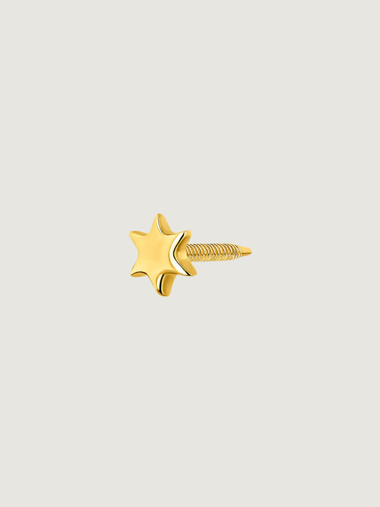 Piercing estrella oro 18kt