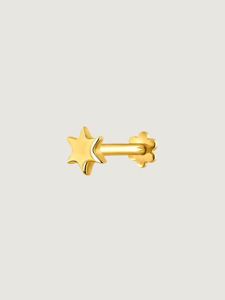 Piercing estrella oro 18kt