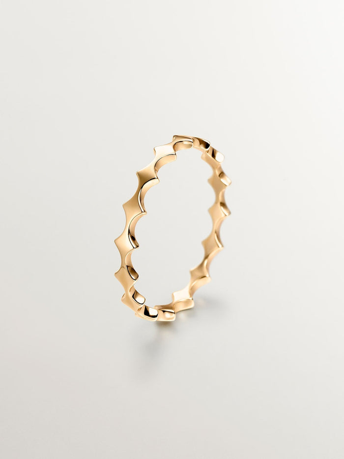 Anillo rombos oro 9 kt