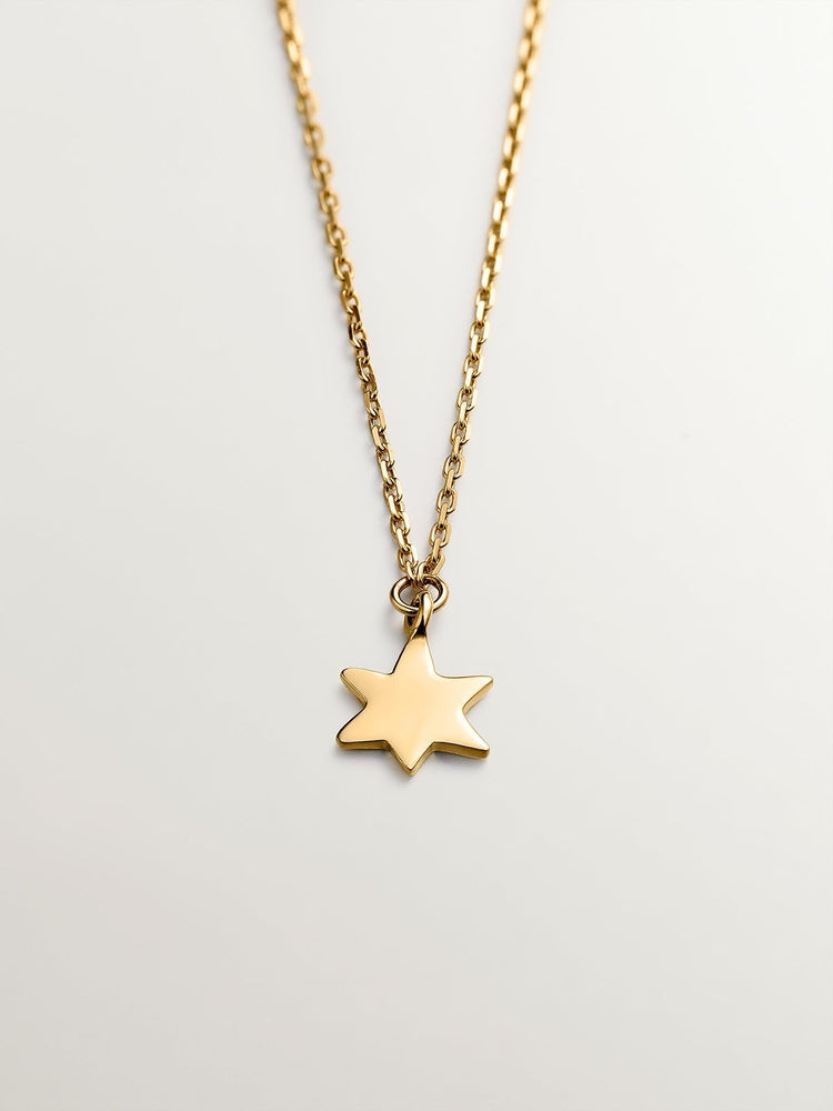 Colgante de oro amarillo de 9K con estrella