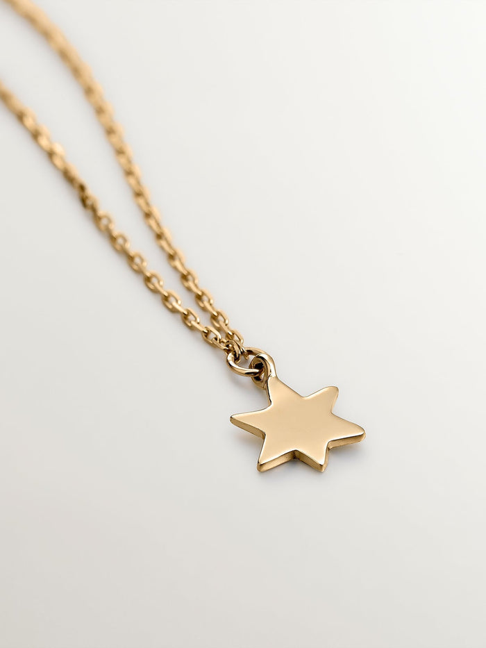 Colgante de oro amarillo de 9K con estrella