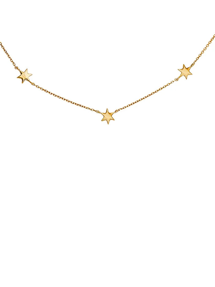 Collar estrellas oro 9 kt