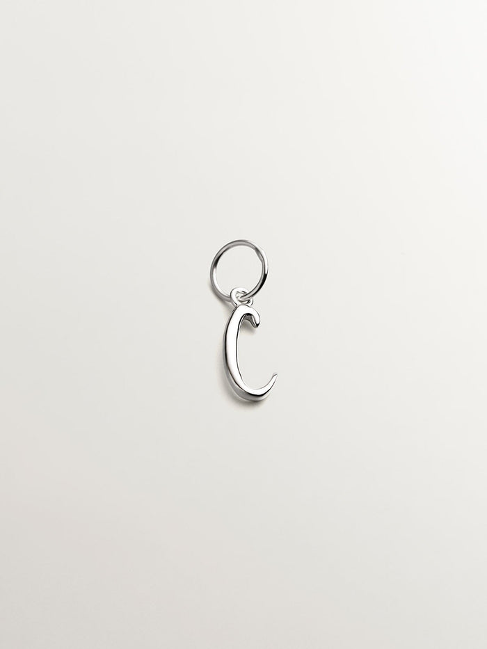 Charm letra C plata  