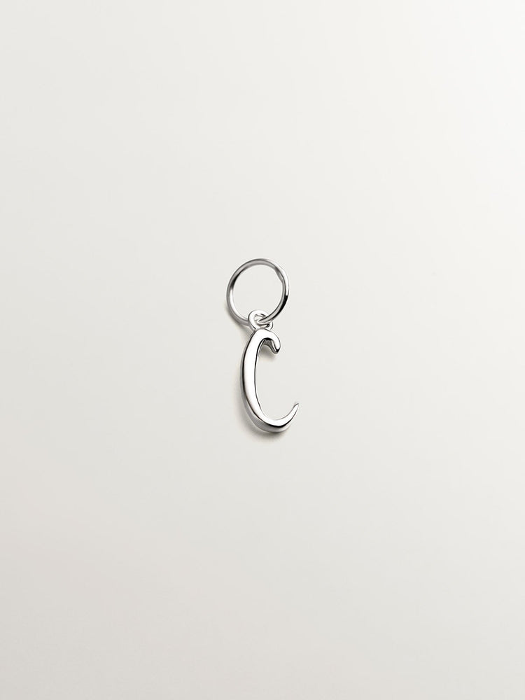 Charm letra C plata  