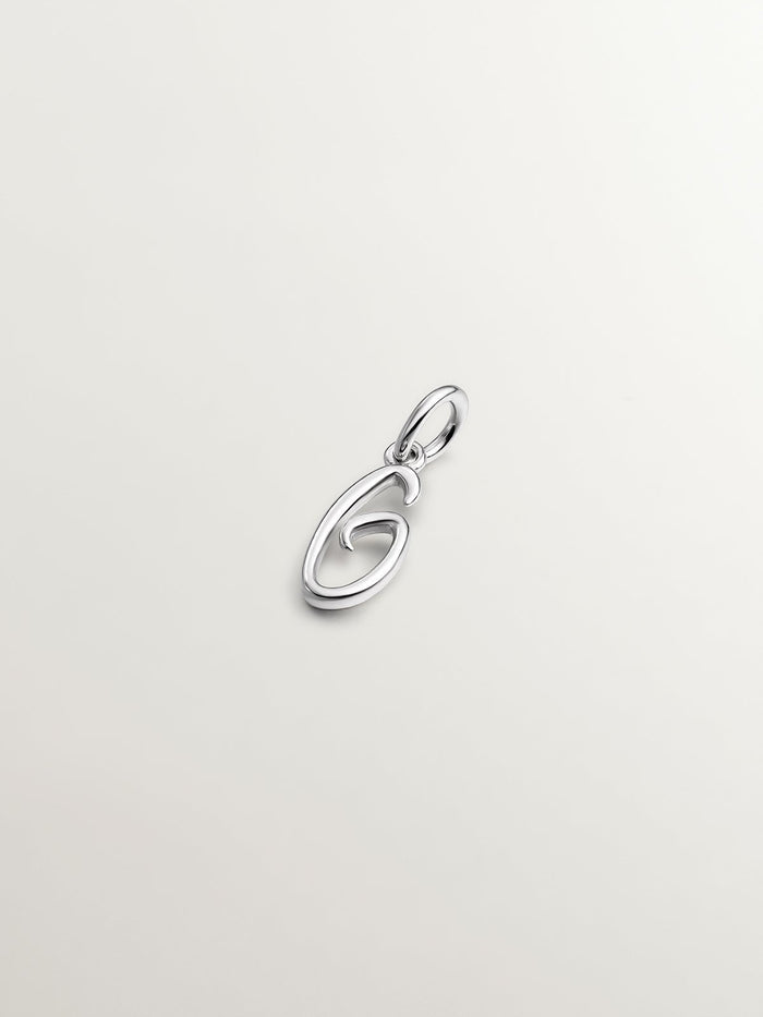 Charm letra G plata  