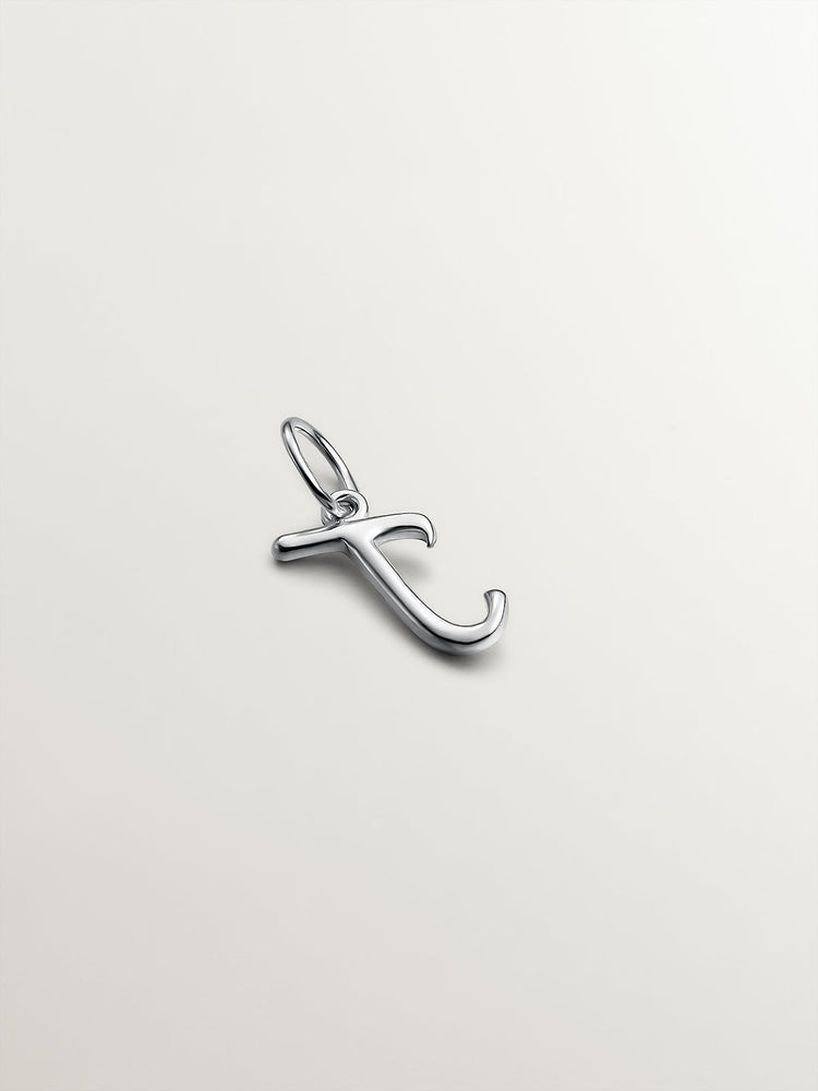 Charm letra J plata  
