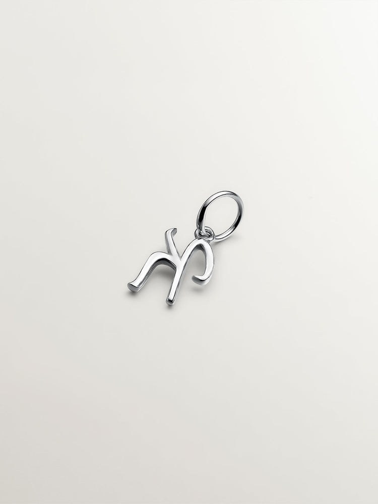 Charm letra K plata  