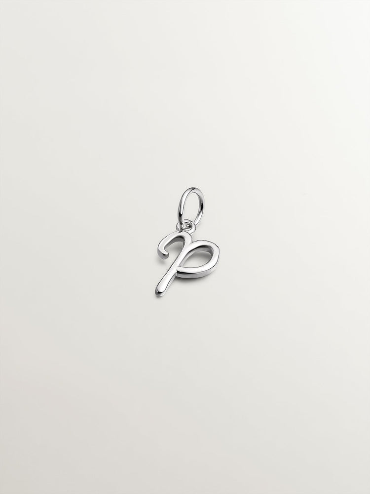 Charm letra P plata  