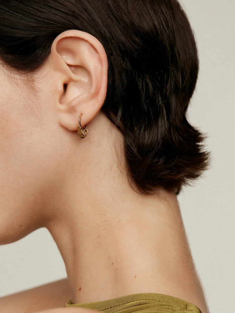 Piercing aro esferas grande oro 9 kt