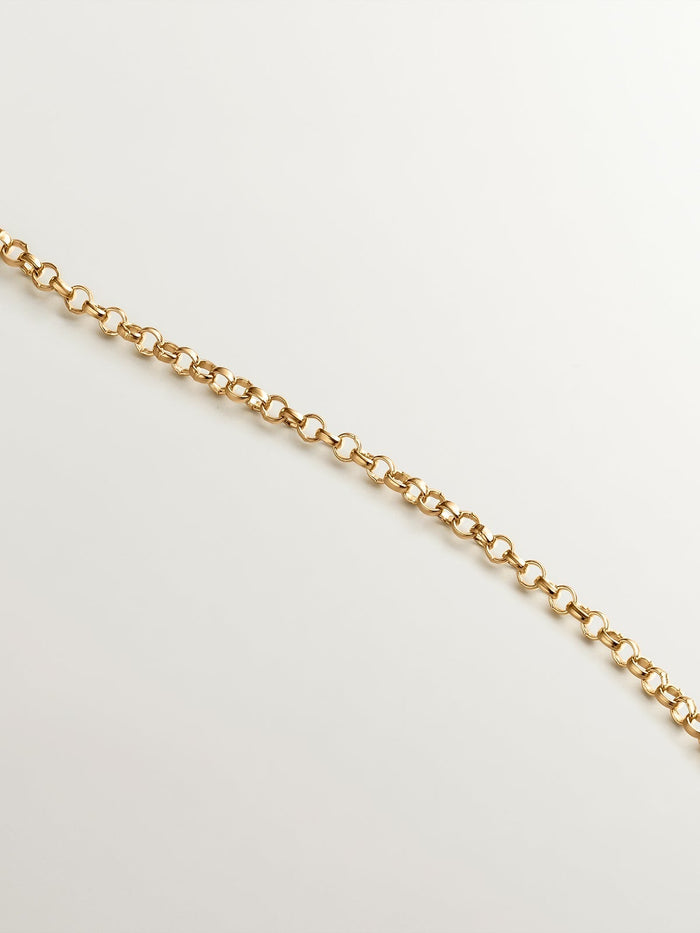 Colgante de plata 925 bañada en oro amarillo de 18K con topacio azul sky