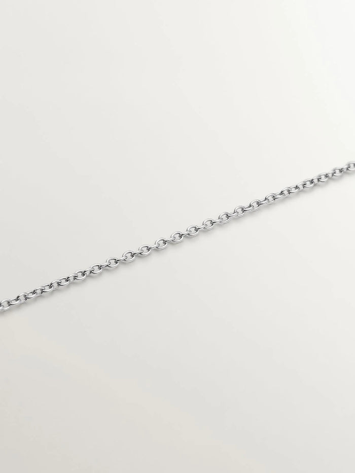 Colgante de plata 925 con diamantes y zafiros grises