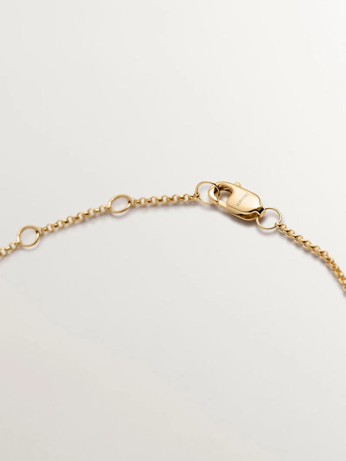 Pulsera corazones unidos oro 9 kt