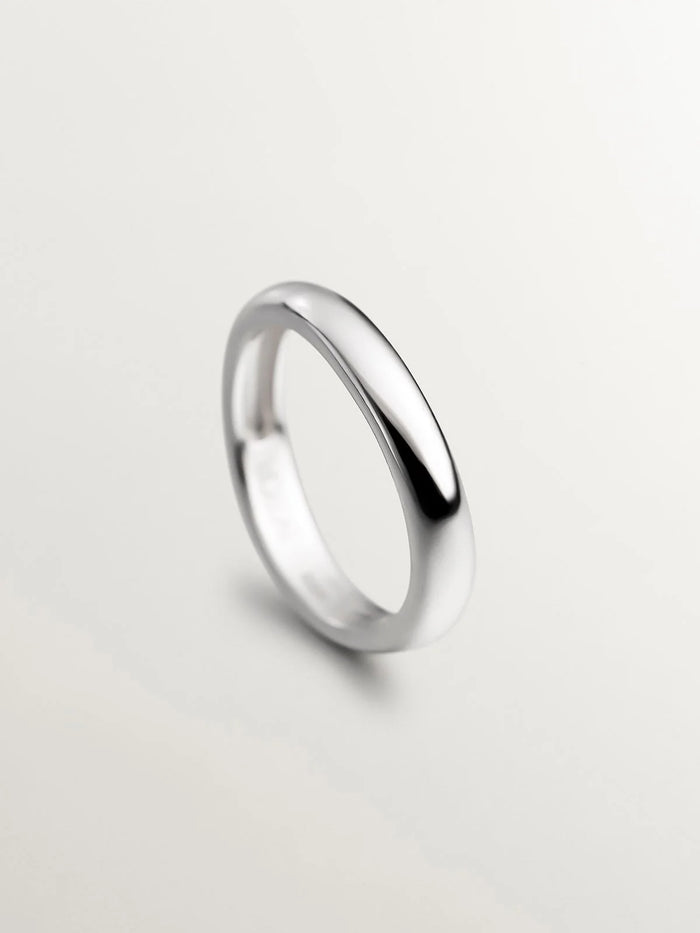 Anillo liso de plata 925