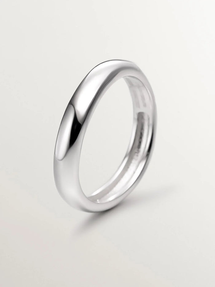 Anillo liso de plata 925