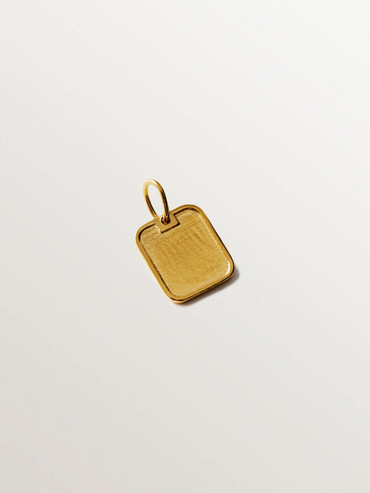Charm de plata 925 bañada en oro amarillo de 18K con número 1