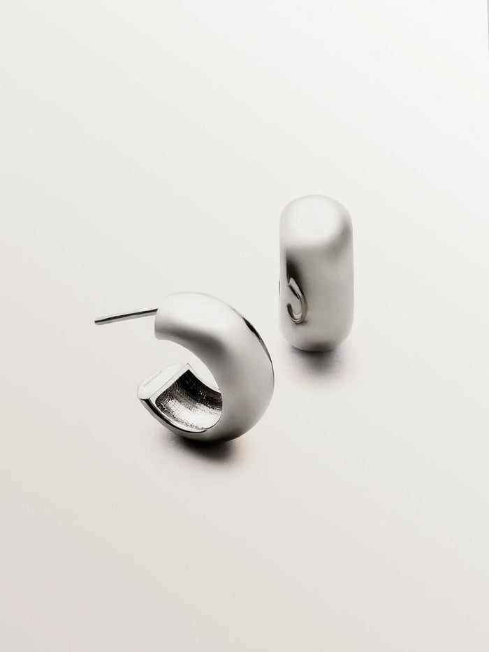Pendientes de aro pequeños de plata 925