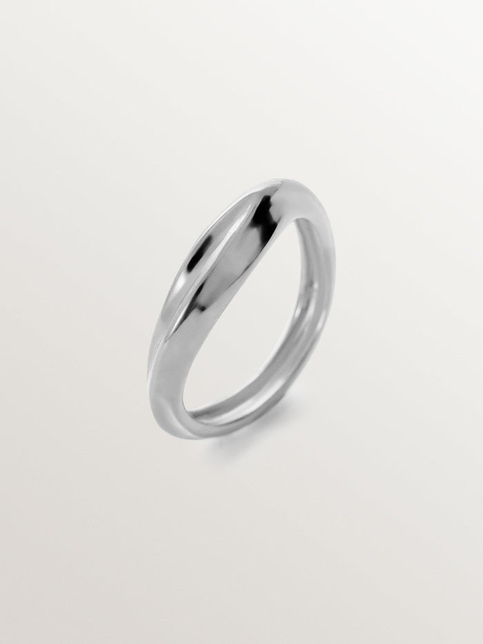 Anillo de plata 925 con textura