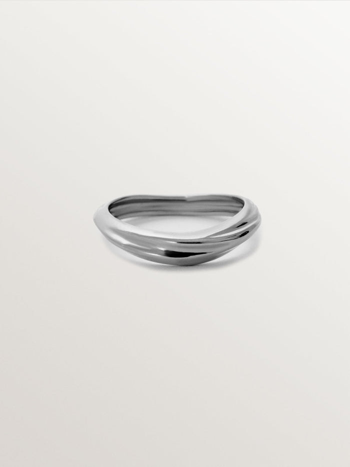 Anillo de plata 925 con textura