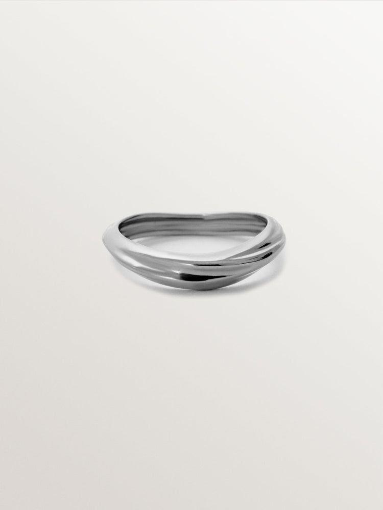 Anillo de plata 925 con textura