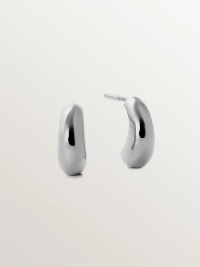 Pendientes de aro de plata 925