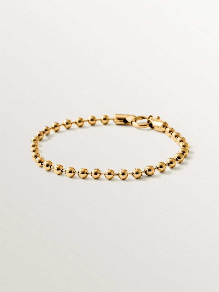 Pulsera de plata 925 bañada en oro de 18K
