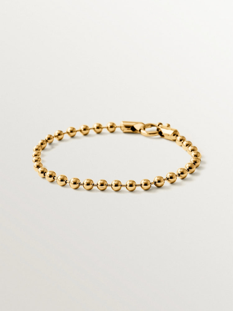 Pulsera de plata 925 bañada en oro de 18K