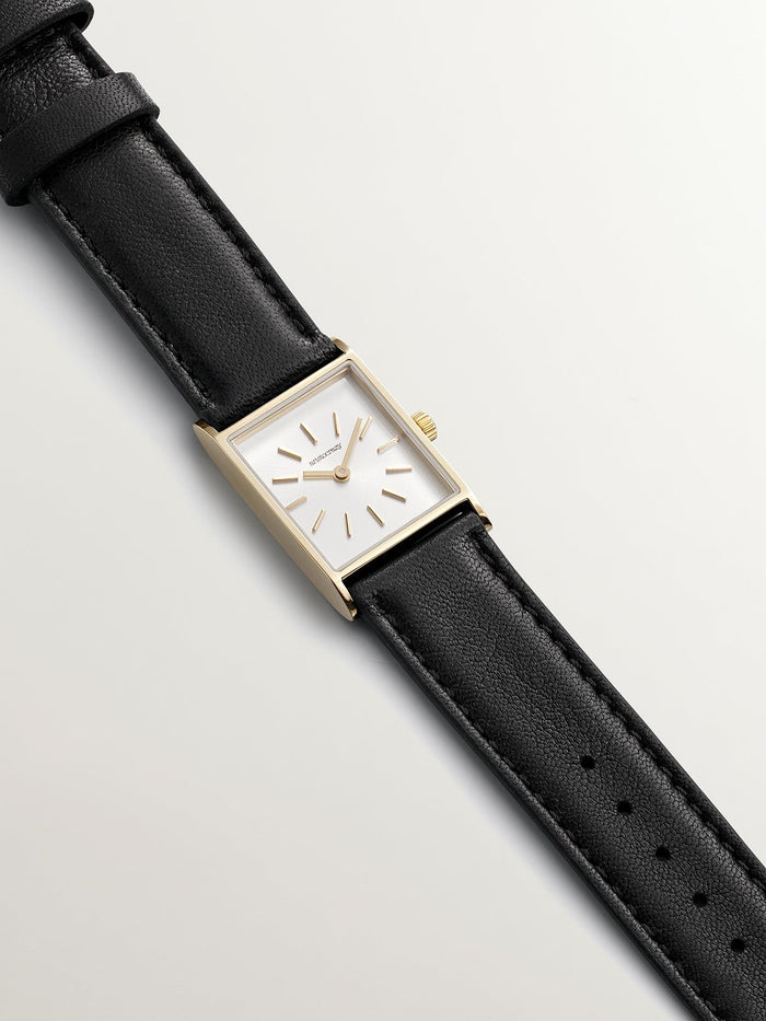Reloj Kairós esfera cuadrada cuero