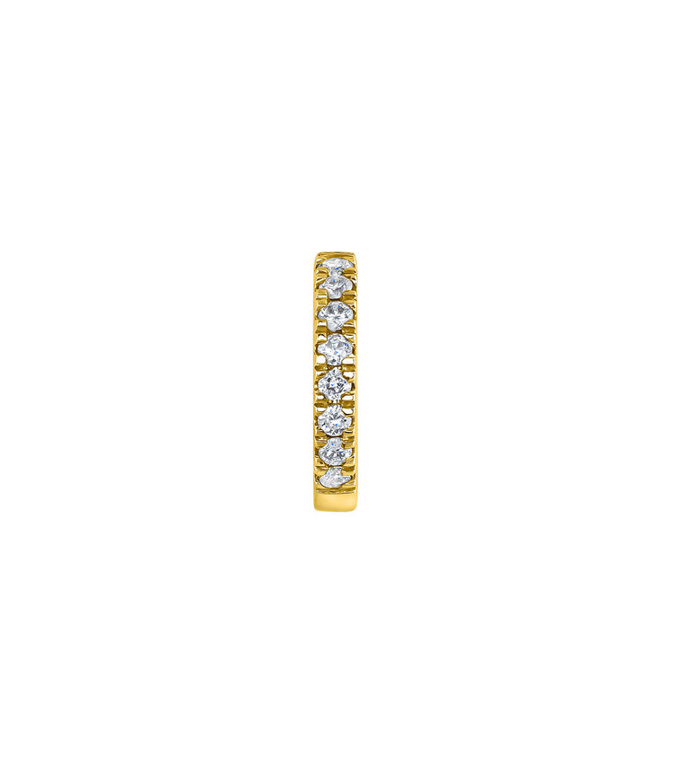 Pendiente mini diamantes 0,03 ct oro amarillo