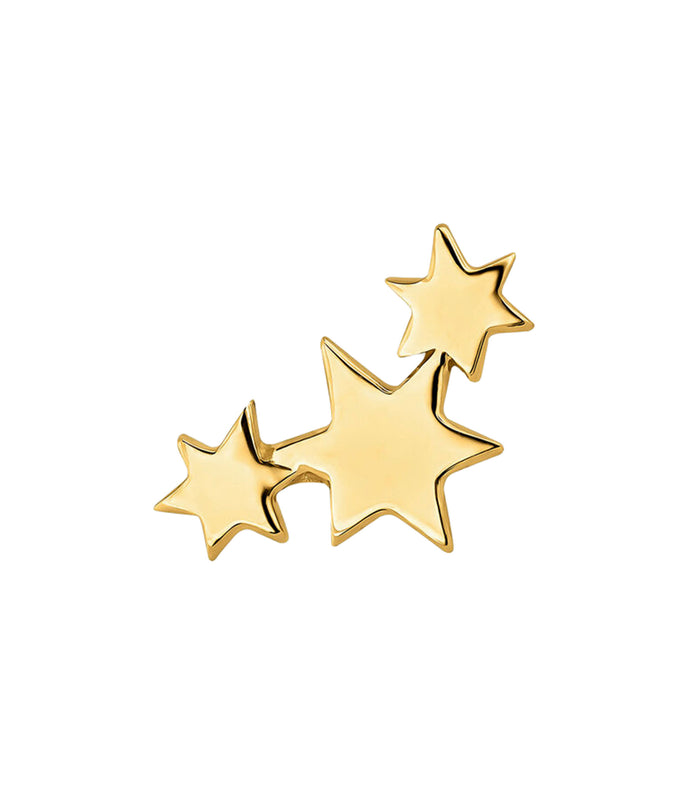 Piercing estrellas oro 18kt